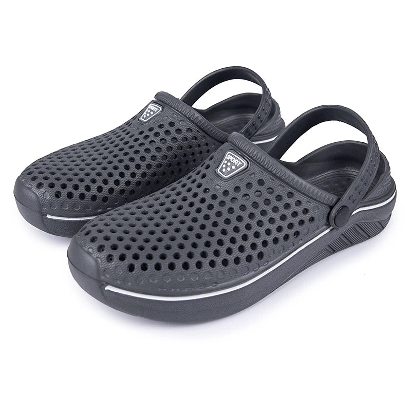 Men Shoes Flat Sandals Men EVA Clog Slippers Summer Slippers Men Garden Shoes Outdoor Beach Clogs Home Slide Slip-on Shoes