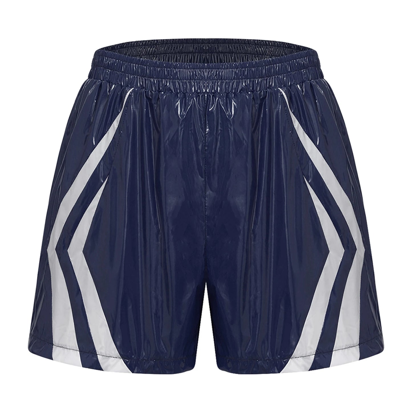 Men Swimsuit Stripes Seam Swim Shorts Waterpoof Swimming Trunks Shorts Quick-dry Sports Cycling Short Beach Swimming Bathingsuit