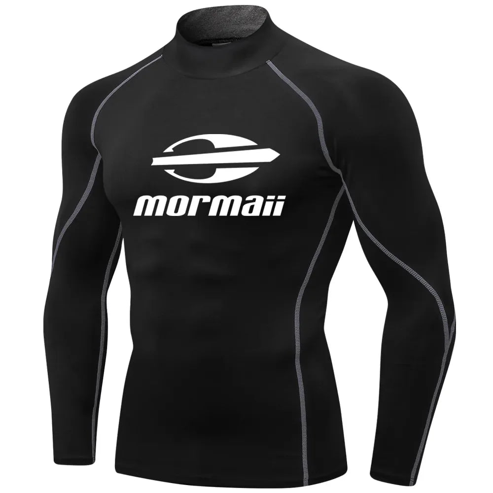 Men Swimsuit Swimming T-shirt Beach UV Protection Swimwear Rash Guard Long Sleeve Surfing Diving Swimsuit Surf T-shirt Rashguard