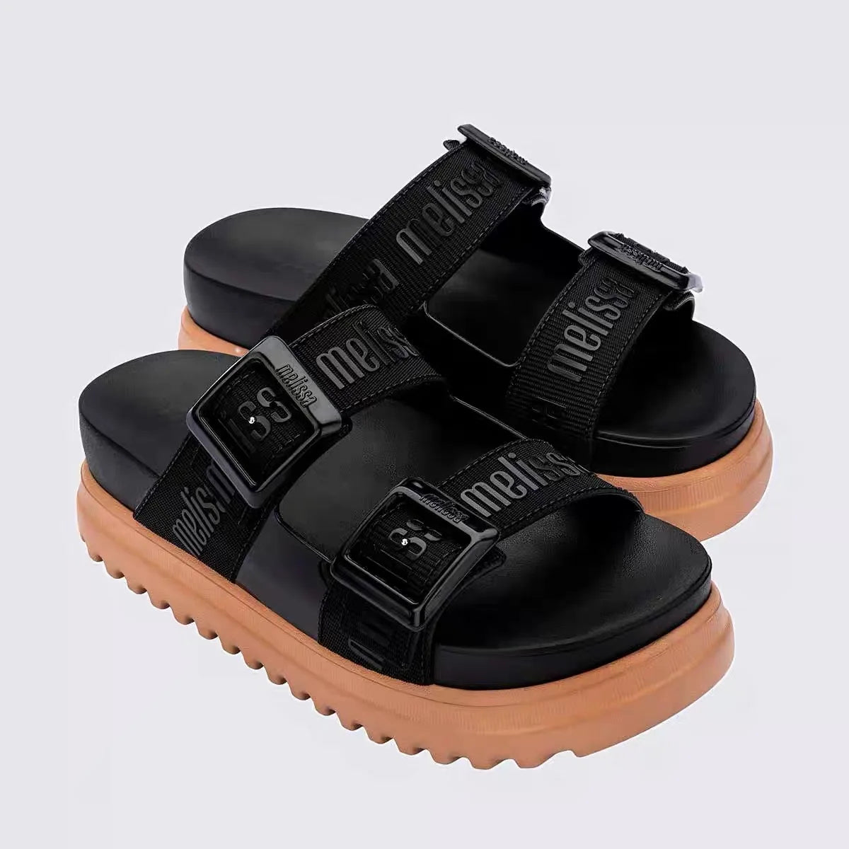 New Style Summer Melissas EVA Out Sole Sandals Women Platform Roma Jelly Shoes Fashion Ladies Thick Sole Beach Sandals