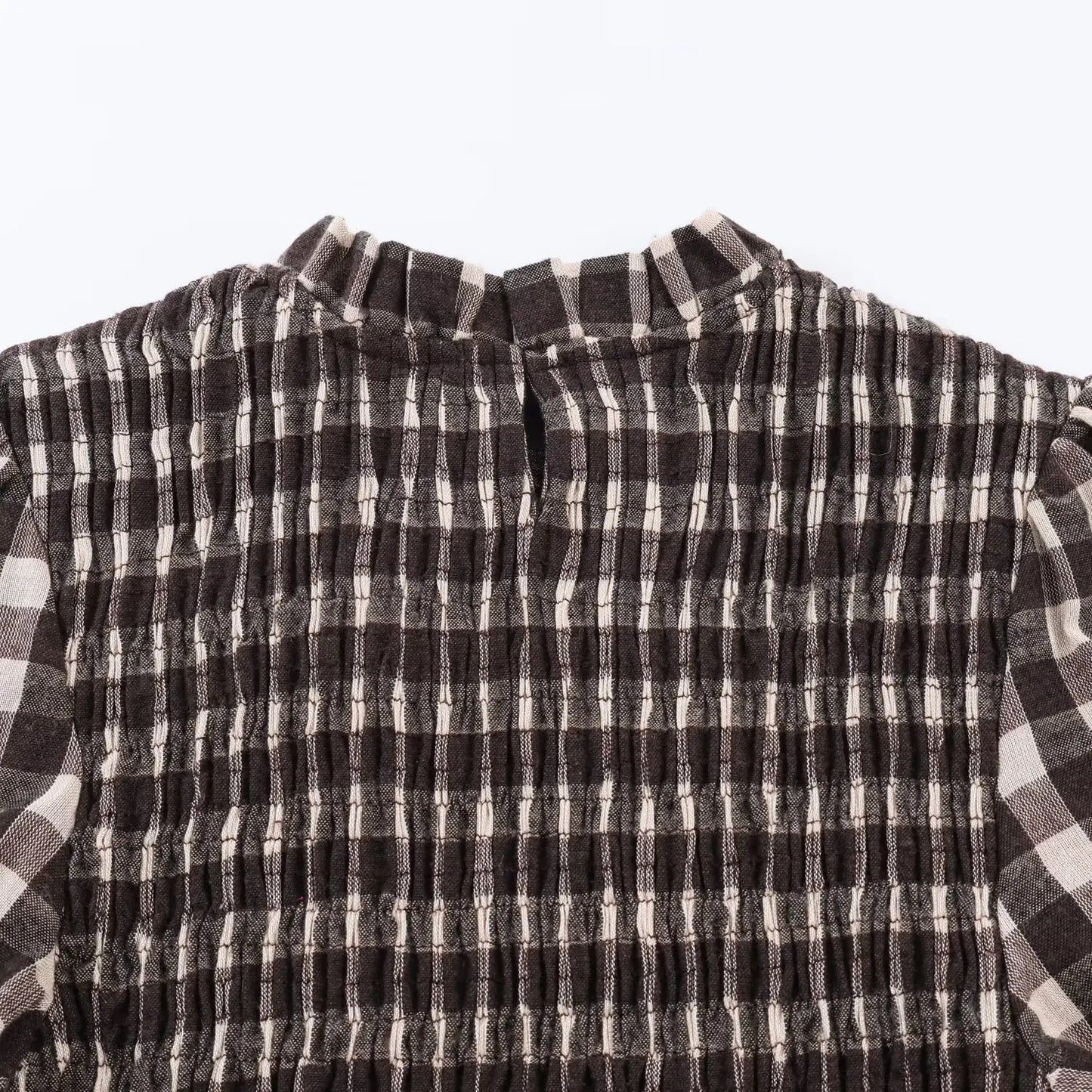 KONDALA Trendy Casual Plaid Slim Shirts Women Elegant Long Sleeve Stretch Bust Tops 2026 Spring Chic Holiday Fold Pleated Shirts