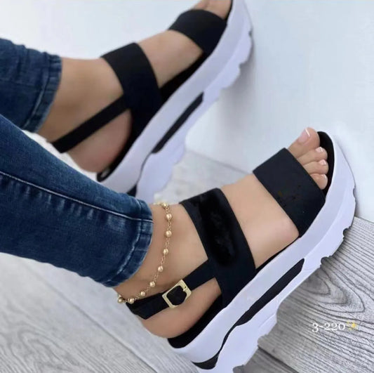 Women 2022 New Sandals Platform Sandals Summer Shoes Women Heels Sandalias Mujer Lightweight Wedges Shoes Platform Heels Sandal