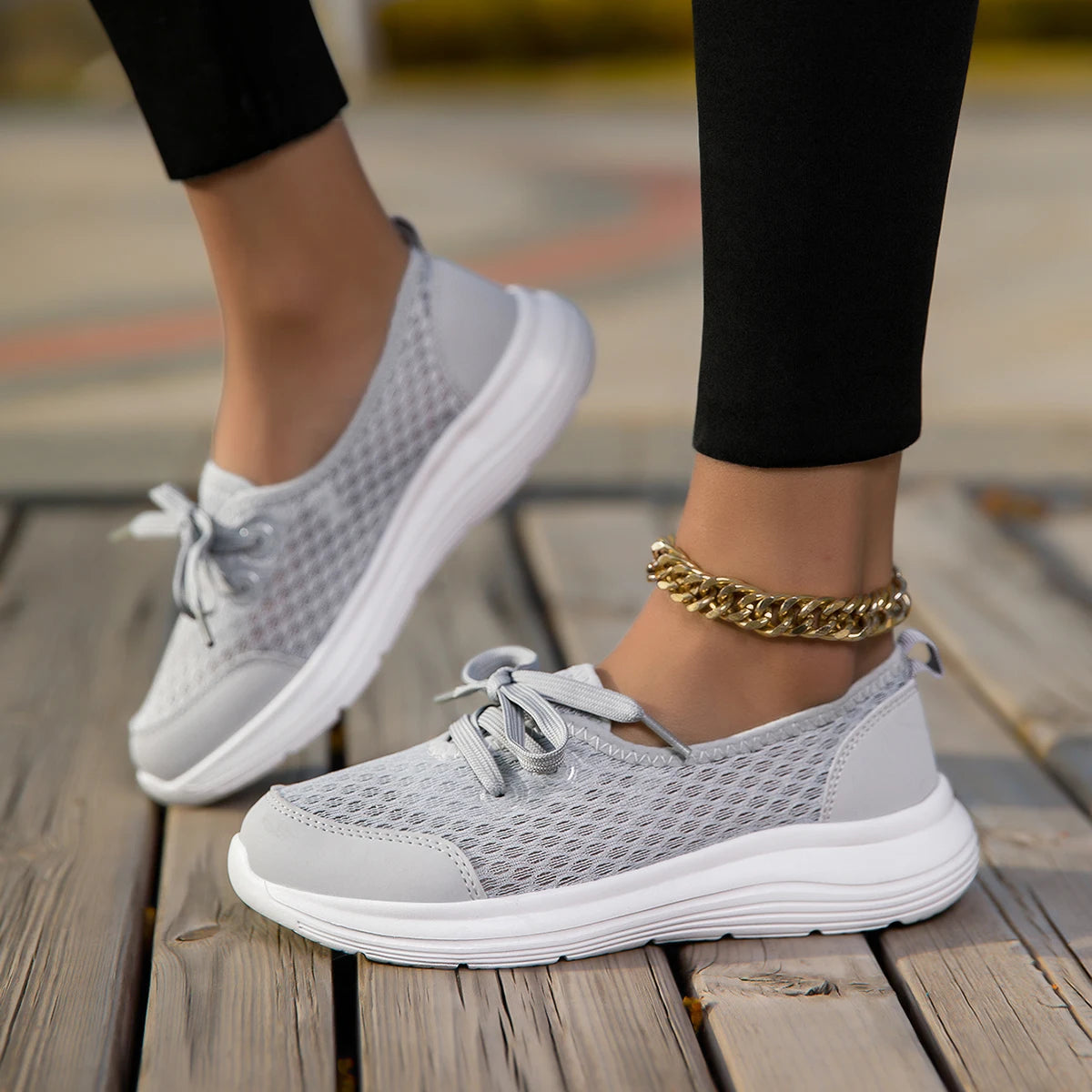 YRZL Woman Sneakers Slip on Casual Shoes Breathable Mesh Breathable Comfortable Soft Classic Driving Loafers Shoes for Ladies