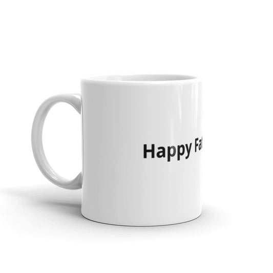White glossy mug. Free Shipping