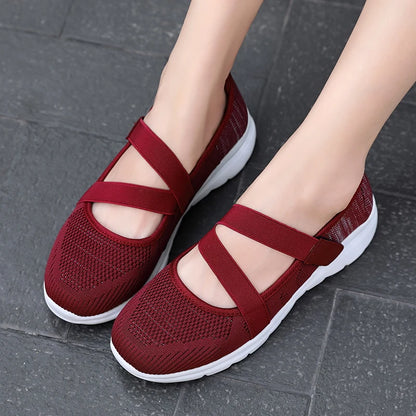 New Women Flats 2021 Summer Ladies Fashion Mesh Flat Shoes Women Soft Breathable Sneakers Women Casual Shoes Zapatos De Mujer