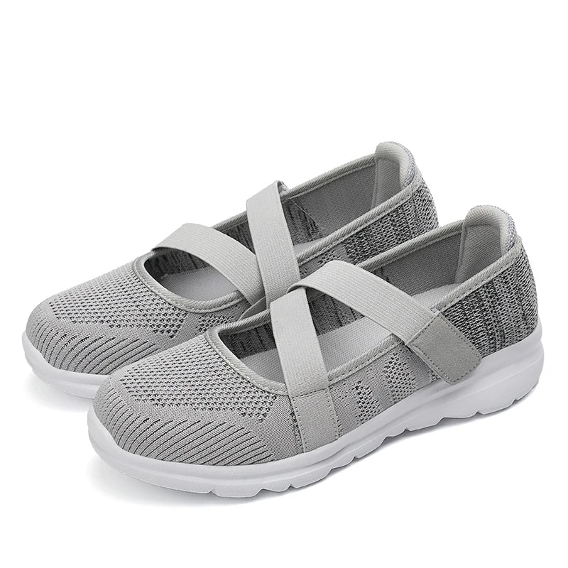 New Women Flats 2021 Summer Ladies Fashion Mesh Flat Shoes Women Soft Breathable Sneakers Women Casual Shoes Zapatos De Mujer