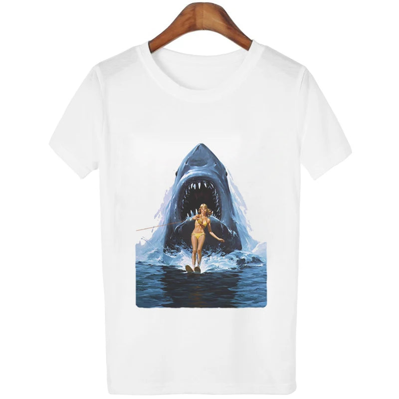 New Summer T-shirt Women Harajuku Vintage Funny Van Gogh Art Oil Painting Lattice Print Jiugongge T Shirt Ulzzang Female T-shirt