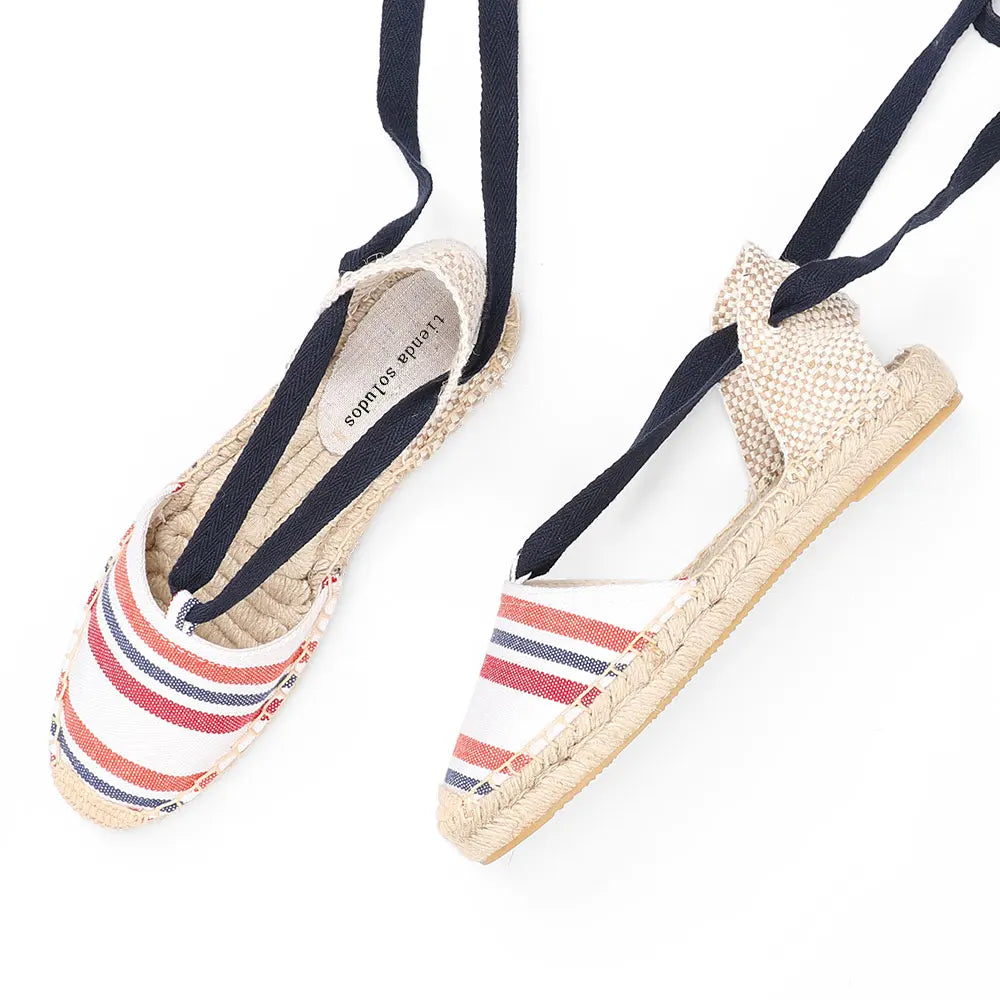 Hot Sale Promotion Cotton Fabric Flat With Open Sapato Feminino Sandals Sandalias Mujer Womens Espadrilles Shoes
