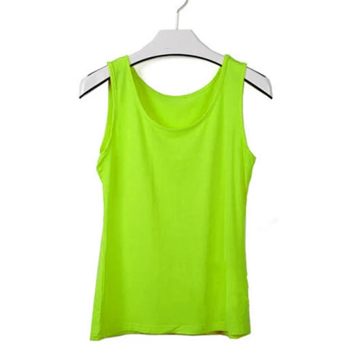 Newest Summer Women Big Yards Colorful Bottoming Shirt Sleeveless U-Shape Vest Loose Plus Size 6XL Solid Casual Womens Tank Tops