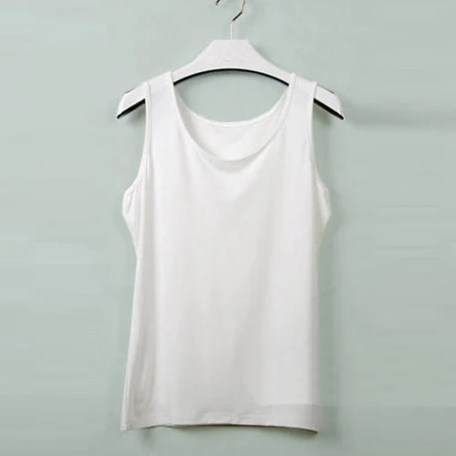 Newest Summer Women Big Yards Colorful Bottoming Shirt Sleeveless U-Shape Vest Loose Plus Size 6XL Solid Casual Womens Tank Tops