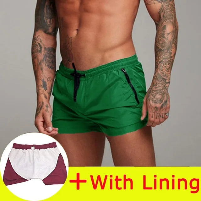 New Summer Board Shorts Mens Swim Beach Shorts Boxer Swimming Trunks Men Swimsuit Board Short Swimming De Bain Femme