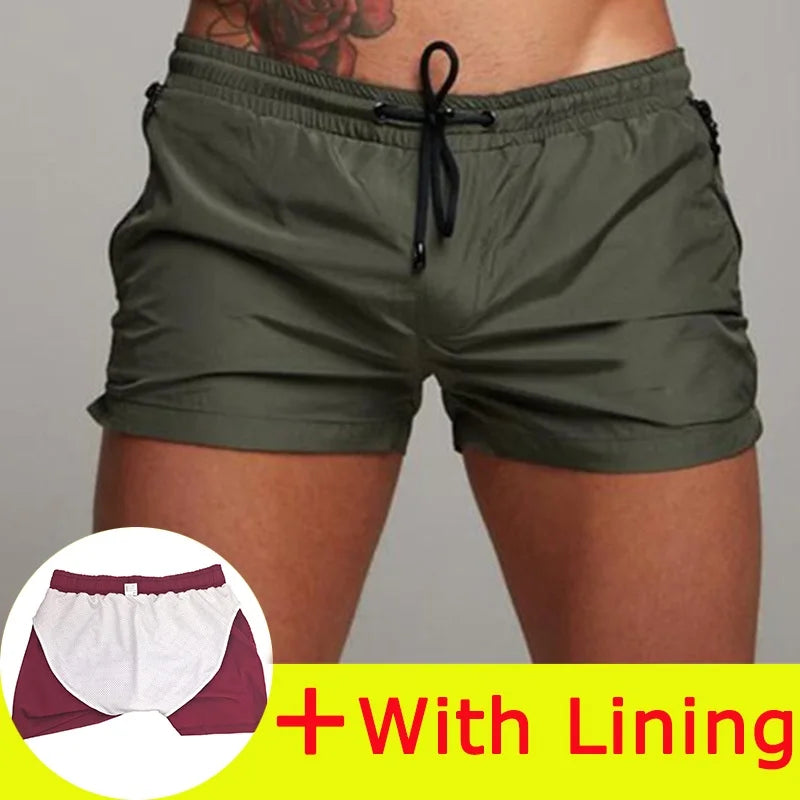 New Summer Board Shorts Mens Swim Beach Shorts Boxer Swimming Trunks Men Swimsuit Board Short Swimming De Bain Femme