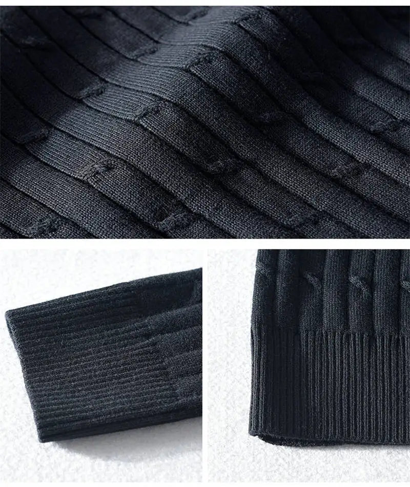 Women's Autumn Knit Sweater Classic Round Neck Long Sleeve Twist Thickening Solid Color Loose Casual Sweater Tops