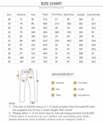 Emerald Green Jeans High-End Embroidery Slim Straight Leg Men Pants Personality Fashion Everything Trend Elastic Denim Pant