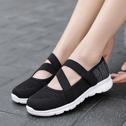 New Women Flats 2021 Summer Ladies Fashion Mesh Flat Shoes Women Soft Breathable Sneakers Women Casual Shoes Zapatos De Mujer