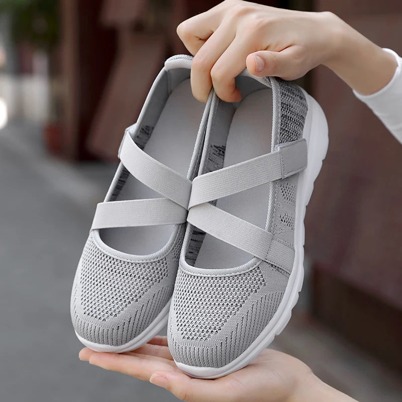New Women Flats 2021 Summer Ladies Fashion Mesh Flat Shoes Women Soft Breathable Sneakers Women Casual Shoes Zapatos De Mujer
