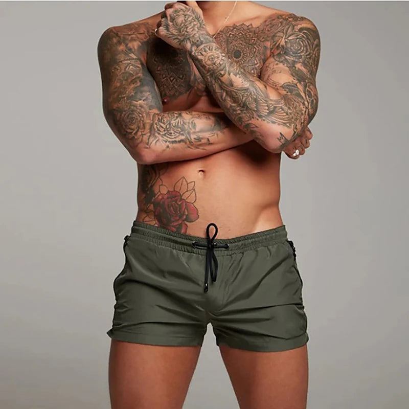 Men's Swimming Trunks Fashion Summer Swimwear Men Summer Beach Shorts Swimming Shorts Boxer Trunks Men Swimsuit