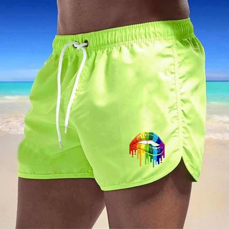 Summer Men's Swimwear Shorts Beachwear Sexy Swim Trunks Men Swimsuit Low Waist Breathable Beach Surfing