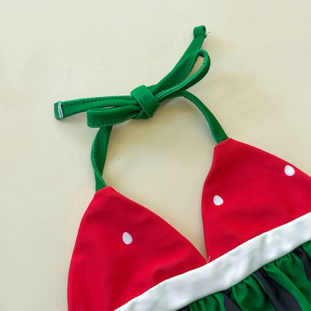 6184 Baby Swimsuit 2025 Summer Hot Sale Infant Swimming Clothes Cute Watermelon-shaped Swimsuit Set