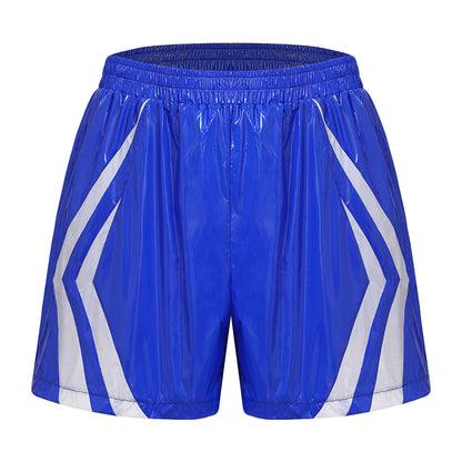 Men Swimsuit Stripes Seam Swim Shorts Waterpoof Swimming Trunks Shorts Quick-dry Sports Cycling Short Beach Swimming Bathingsuit