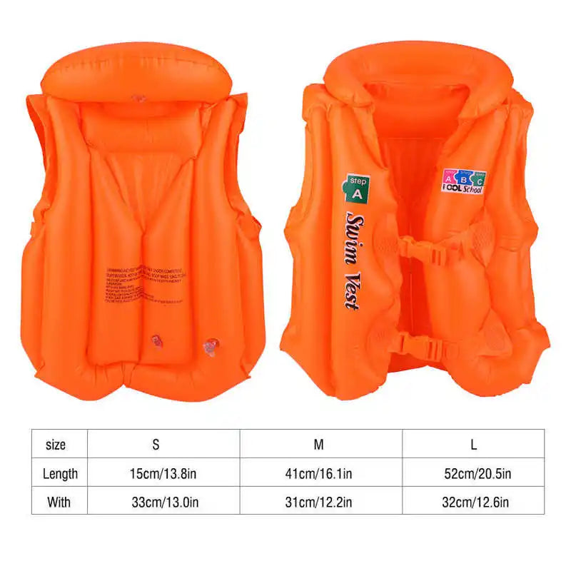 Inflatable Swimming ABC Life Jacket Buoyancy Safety Jackets Boat Drifting Lifesaving Waistcoat Swimsuit Boy Children's Life Vest