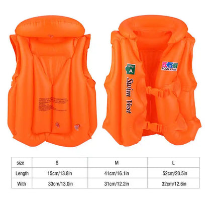 Inflatable Swimming ABC Life Jacket Buoyancy Safety Jackets Boat Drifting Lifesaving Waistcoat Swimsuit Boy Children's Life Vest