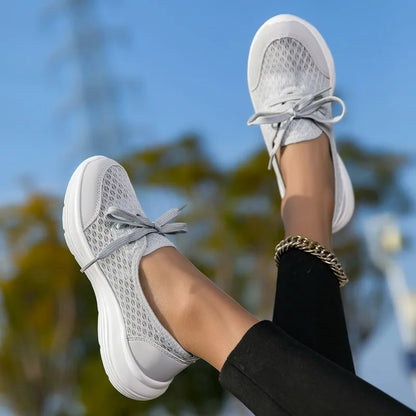 YRZL Woman Sneakers Slip on Casual Shoes Breathable Mesh Breathable Comfortable Soft Classic Driving Loafers Shoes for Ladies