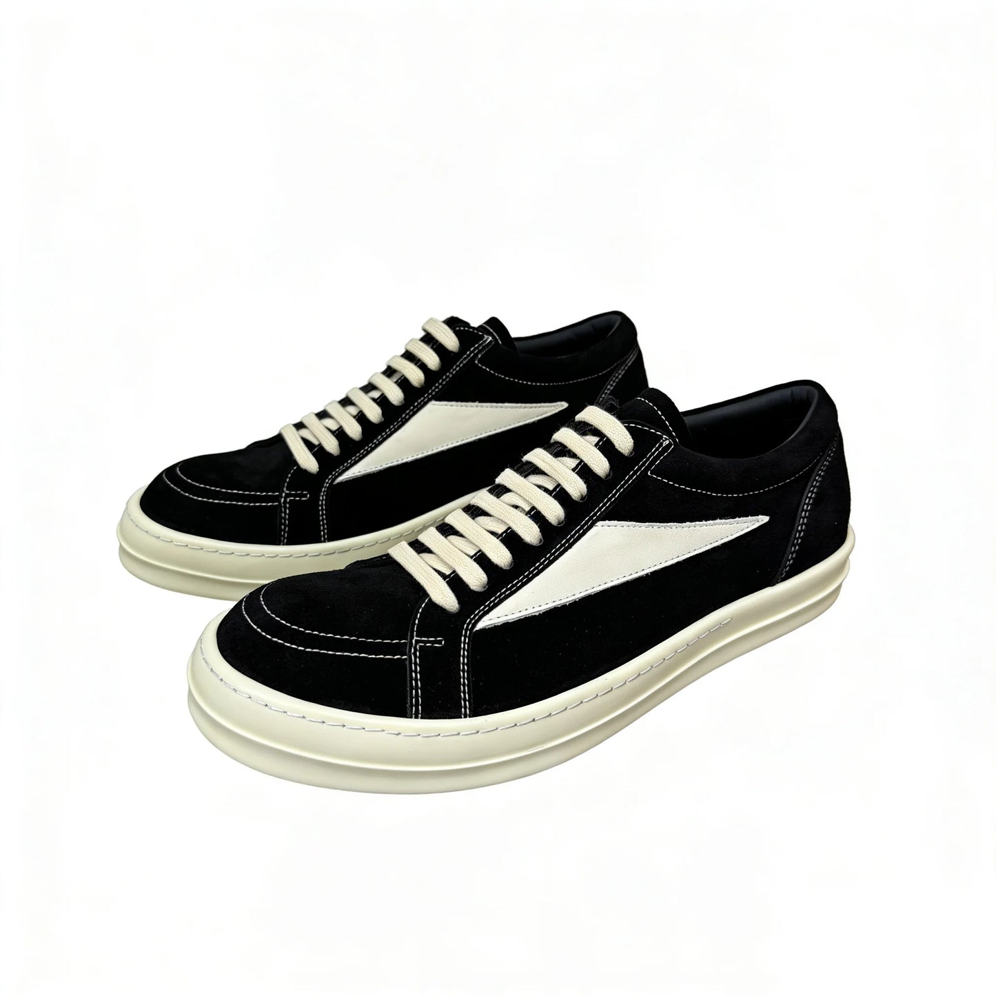 Men Casual Shoes Women Lace Up Leather Luxury Trainers Platform High Street Vintage Trendy Designer White Sneakers