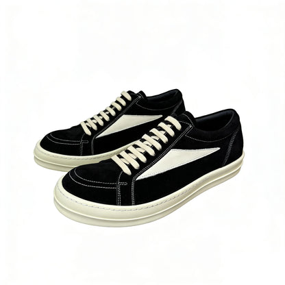 Men Casual Shoes Women Lace Up Leather Luxury Trainers Platform High Street Vintage Trendy Designer White Sneakers