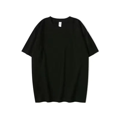 320g Cotton T Shirts Men Short Sleeved Heavyweight Summer Round Neck Loose Breathable Shirt for Men Women Basic Tees