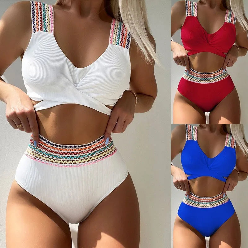 Sexy White Bikinis 2025 Women's Swimwear Push Up Female Swimsuit Swimming Bathing Suits Brazilian Bikini Set Beachwear Bather