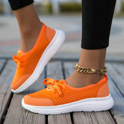 YRZL Woman Sneakers Slip on Casual Shoes Breathable Mesh Breathable Comfortable Soft Classic Driving Loafers Shoes for Ladies