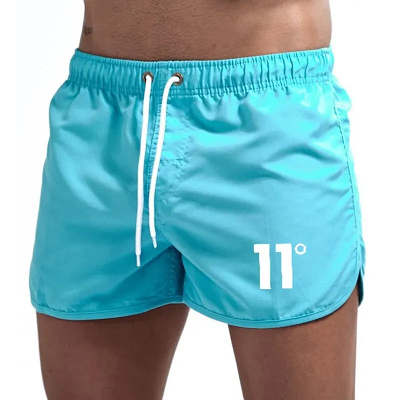 2024 Summer Number Print Men's Swimwear Shorts Beachwear Cool Swim Trunks Men Swimsuit Low Waist Breathable Beach Hot Wear Surf