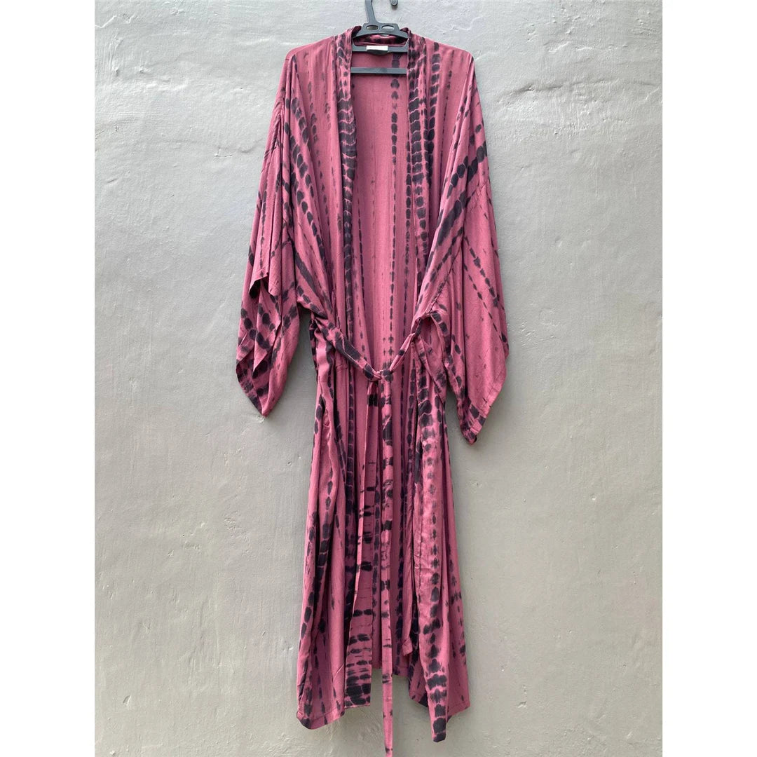 New 11 Colors Printed Long Sleeve With Belt Tunic Beach Cover Up Cover-ups Beach Dress Beach Wear Beachwear Female Women V4521