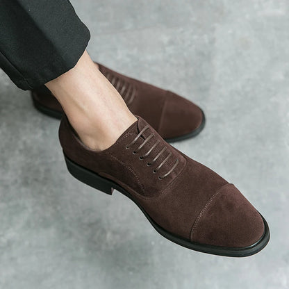 New Red Bottom Designer Formal Luxury Wedding Business Office Brogue Dress Mens Casual Suede Leather Black Shoes for Men Loafers