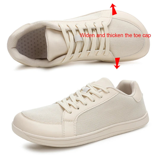 Wide-Toe-Box Barefoot Shoes for Men Outdoor Trail Running Minimalist Men Shoes for Women Breathable Sneakers for Unisex