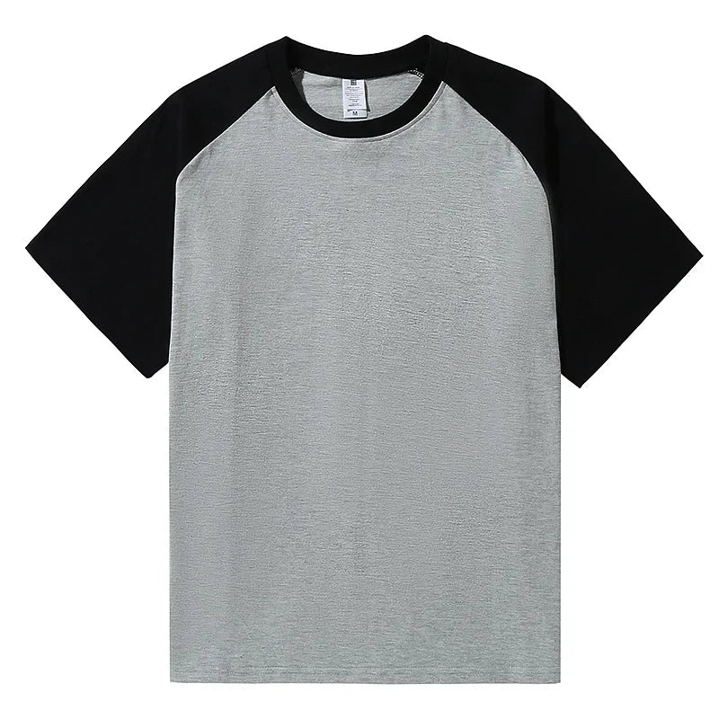 Brand New 220g Men's T-shirts Heavy-Duty Pure Cotton Shoulder-Plugged Short-Sleeved Men T Shirt Color Bottoming Man Tee Shirt