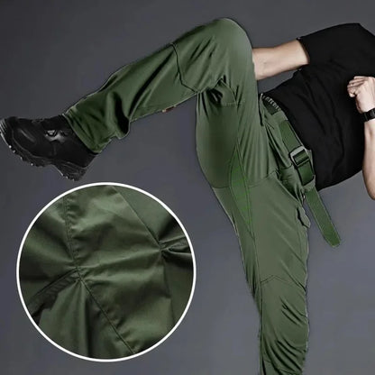Summer Sets Mens Outdoor Breathable Multiple Pockets Combat Long Sleeve Shirts Cargo Pants Suits Male