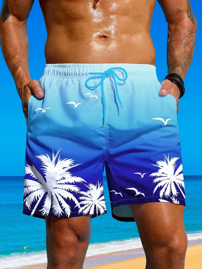 Striped Beach Shorts Men Fashion Swimwear Board Shorts Trunk Gym Fitness Pants Men's Briefs Swimsuit Kids Beachwear Short Boy