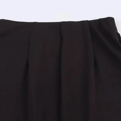 HXAO Skirt 2 Piece Set Halter Crop Top Women Long Skirt Outfit Ruched Tight Pencil Skirt And Top Two Piece Set Summer Set 088