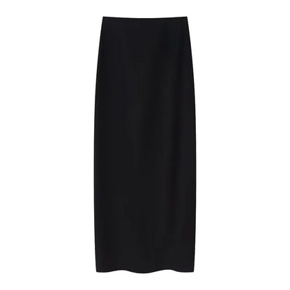 HXAO Skirt 2 Piece Set Halter Crop Top Women Long Skirt Outfit Ruched Tight Pencil Skirt And Top Two Piece Set Summer Set 088