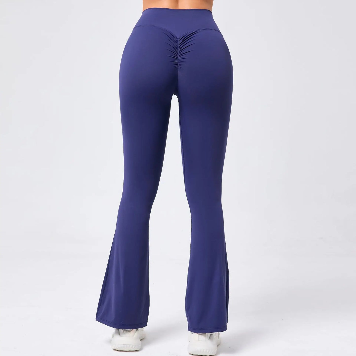 High Waist Sporty Flare Leggings Trousers Women Trends Scrunch Bum Leggings for Fitness Yoga Pants Gym Tights Push Up Red Black