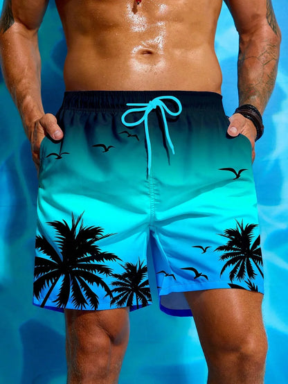 Striped Beach Shorts Men Fashion Swimwear Board Shorts Trunk Gym Fitness Pants Men's Briefs Swimsuit Kids Beachwear Short Boy