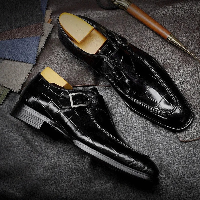 2022 New Classic Business Flat Shoes Men Designer Formal Dress Leather Shoes Men's Loafers Valentine Gifts Shoes Men Dress Shoes