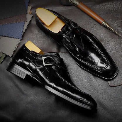 2022 New Classic Business Flat Shoes Men Designer Formal Dress Leather Shoes Men's Loafers Valentine Gifts Shoes Men Dress Shoes
