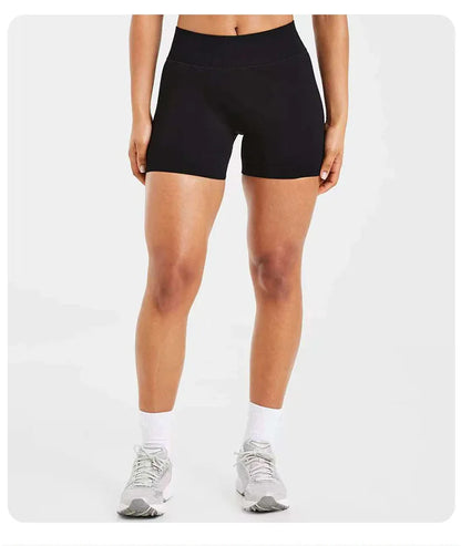 New High Stretchy Yoga Shorts Women Seamless Slimshorts Quick-dry Skinny Butt Liftting Fitness Running Solid Sports Leggings