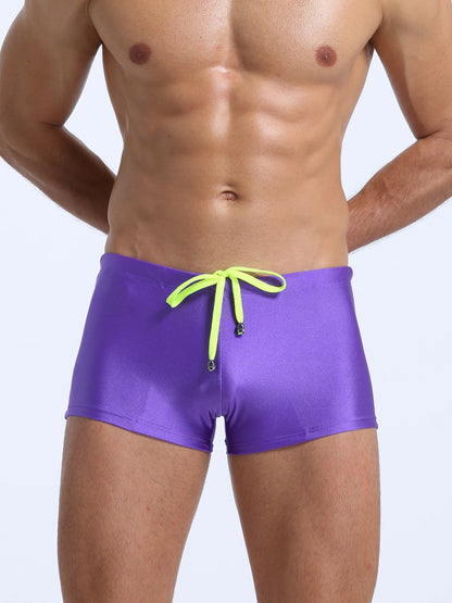 New Mens Swimsuit Sexy Swimwear Man Swimming Shorts Beachwear Sports Suits Surf Board Shorts Mesh Pouch Swim Trunks hombre