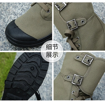 Men's High-top Canvas Boots Breathable Casual Boot Outdoor Desert Boots Non Slip Hiking Boots for Men New Sneakers Botas Hombre