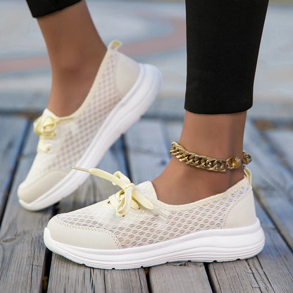 YRZL Woman Sneakers Slip on Casual Shoes Breathable Mesh Breathable Comfortable Soft Classic Driving Loafers Shoes for Ladies