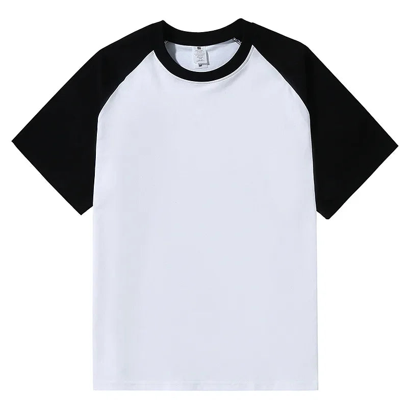 Brand New 220g Men's T-shirts Heavy-Duty Pure Cotton Shoulder-Plugged Short-Sleeved Men T Shirt Color Bottoming Man Tee Shirt